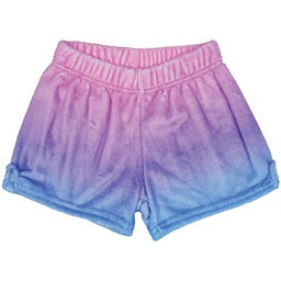 IScream Purple Ombre Plush Lounge Shorts