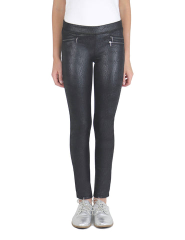 Tractr 2 Tone Crackle Suede Pull on Pant