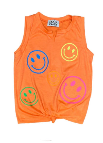 Rock Candy NYC Orange Smiley Tank