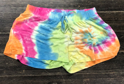 Erge Designs Bright Tie Dye Shorts