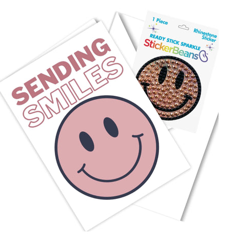 Stickerbean Sending Smiles Stickerbean and Card