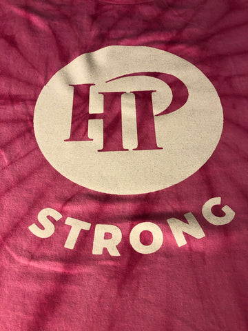 Pink Tie Dye Glitter White Writing HPSTRONG T-Shirt