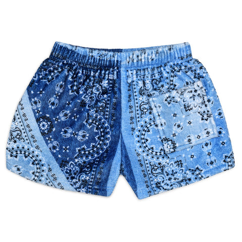 IScream Bandana Denim Plush Shorts