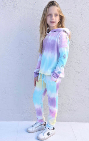 Area Code 407 Pastel Smiley Separates Sweatshirt or Joggers