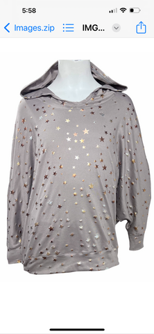 Erge Mocha Foil Dolman Style Top or Leggings