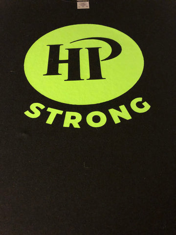Black with Green HPSTRONG T-Shirt