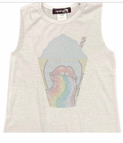 Sparkle By Stoopher Rainbow Drink Muscle Tank