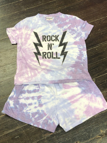 Firehouse Purple Tie Dye Shirt  Tie Dye Shorts