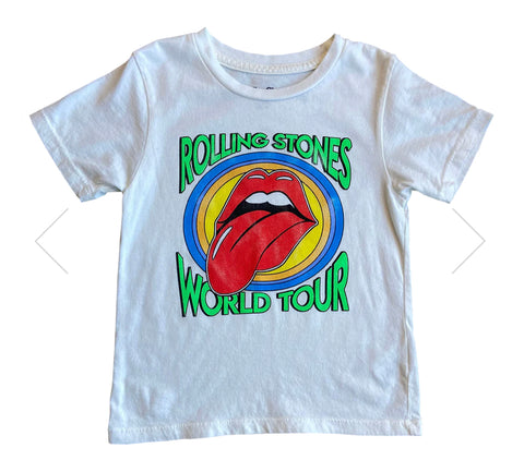 Rowdy Sprout White Rolling Stones T-shirt