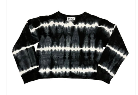 Rock Candy Black & White Dip Dye Sweatshirt