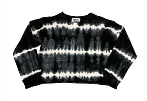 Rock Candy Black & White Dip Dye Sweatshirt