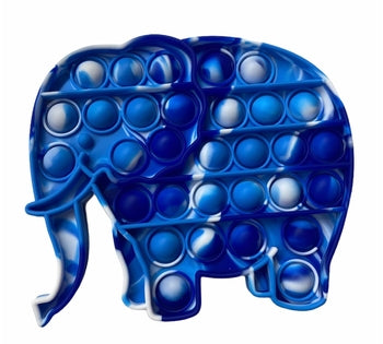 Blue Tie Dye Elephant Fidget