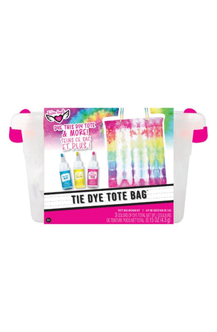 Fashion Angels Neon Tie Dye Tote Bag Keeper Crate