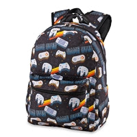 Top Trenz Retro Gamer Canvas 2 Zipper Backpack