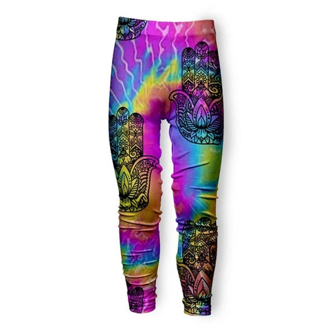 Penelope Wildberry Tie Dye Hamsa Leggings