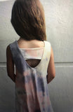 Area Code 407 Wide Back Band Tie Dye Ruffle Dress