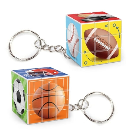 Top Trenz Cube-Dini-Mini Keychain Sports