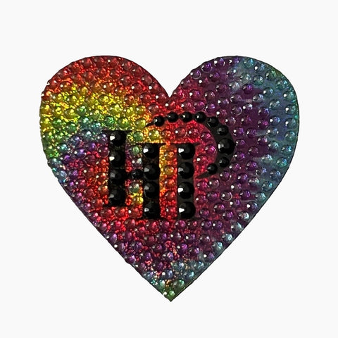 HP Tie Dye Heart Stickerbean HPSTRONG