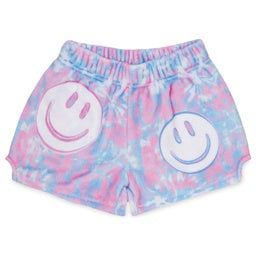 Iscream Tie Dye Smiles Plush  Shorts