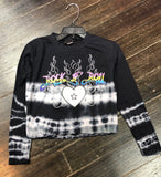 Firehouse Alex Tie Dye Heart N Flames Long Sleeve Shirt or Joggers