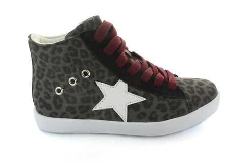 Leopard Print High Top Shoes