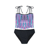 Little Peixoto Blueberry Crush Fringe Bikini Swimsuit Set