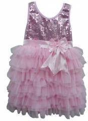 Popatu Light Pink Sequin Petti Dress