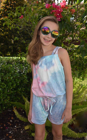 Area Code 407 Tie Dye Romper