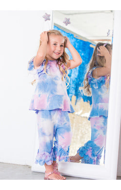 Isobella and Chloe Sunny Smile Tie Dye 2 Piece Set